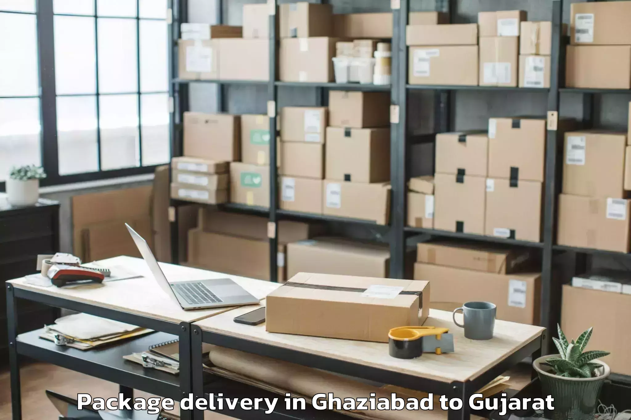 Book Ghaziabad to Hansot Package Delivery Online